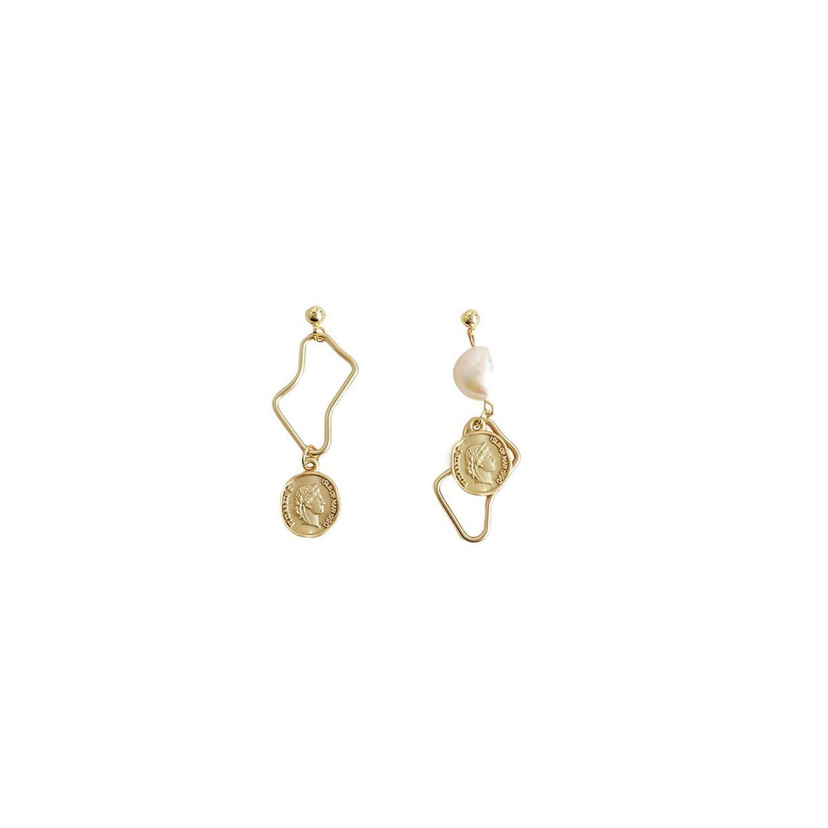 Vintage Baroque Style Imitation Pearl Earrings Women Elegant Fashion Jewelry