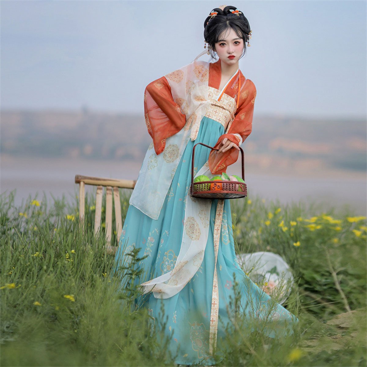 唐装齐地长裙儒雅新款汉服女装夏季