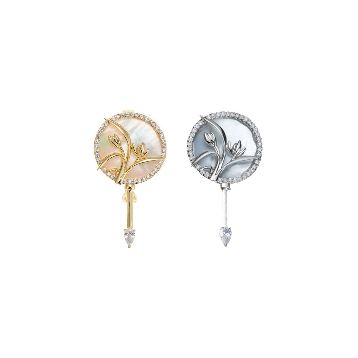 Gold and Silver Brooch