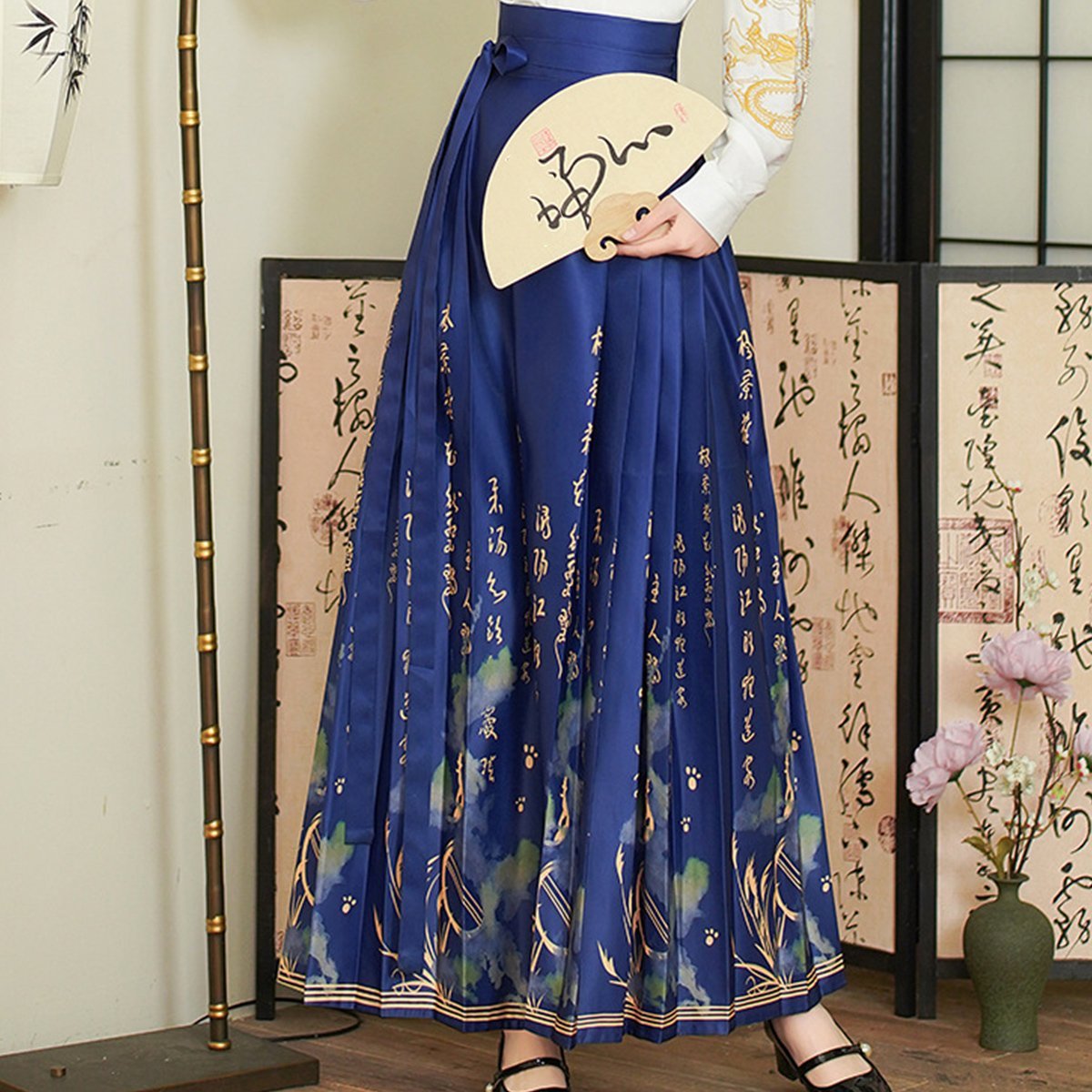 中国马面裙女长款汉服传统半身裙