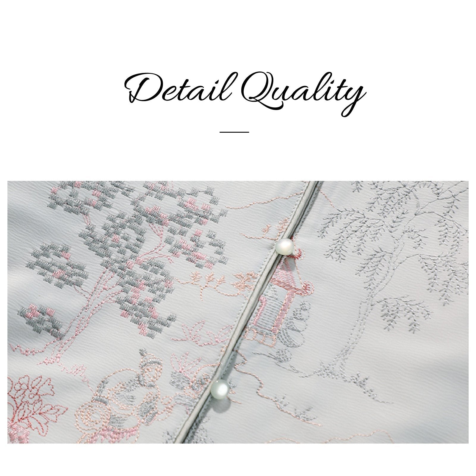 New Chinese Style Embroidered Shirt & Vest Set