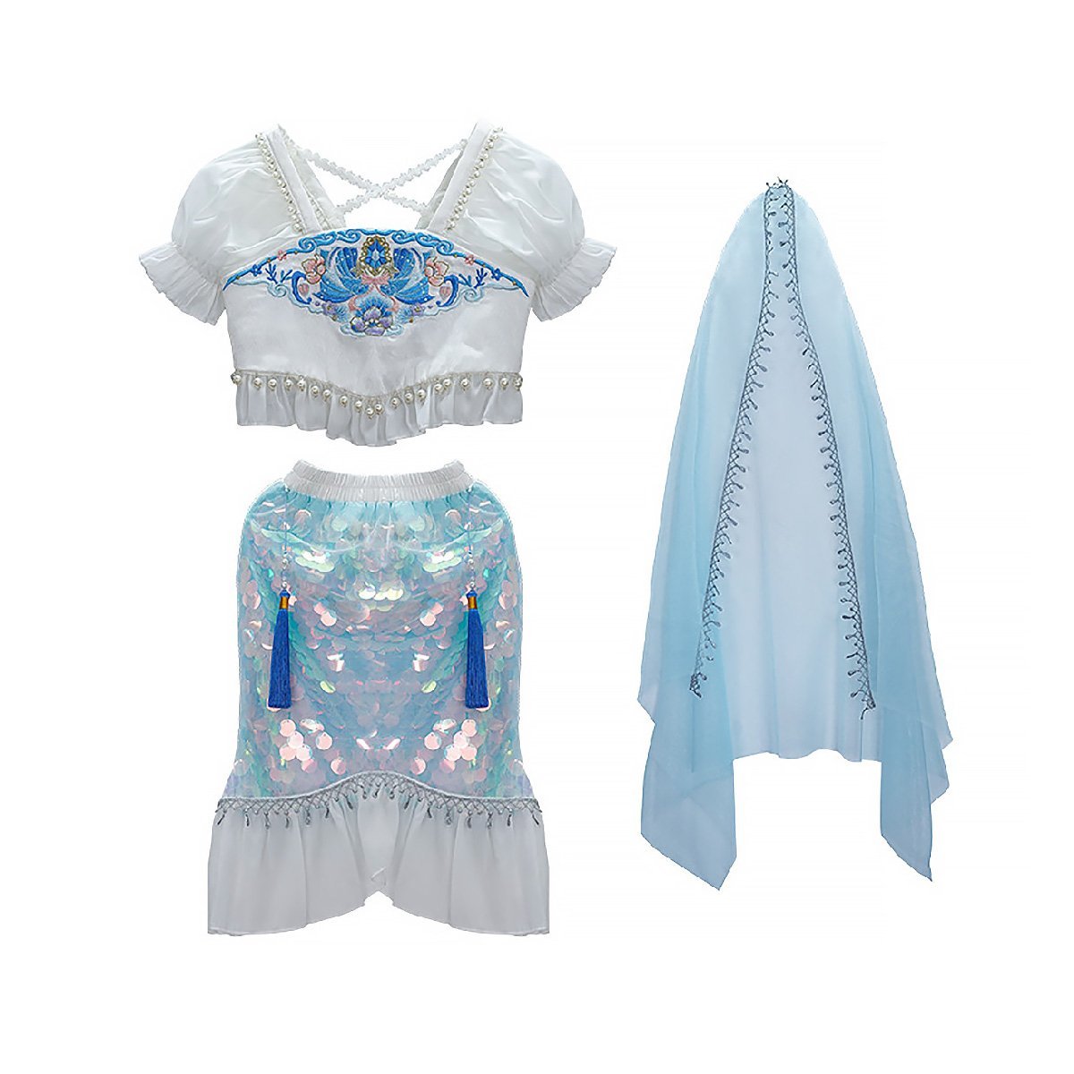 Summer Princess Hanfu Dress for Girls Cute Toddler Chinese Traditional Outfit