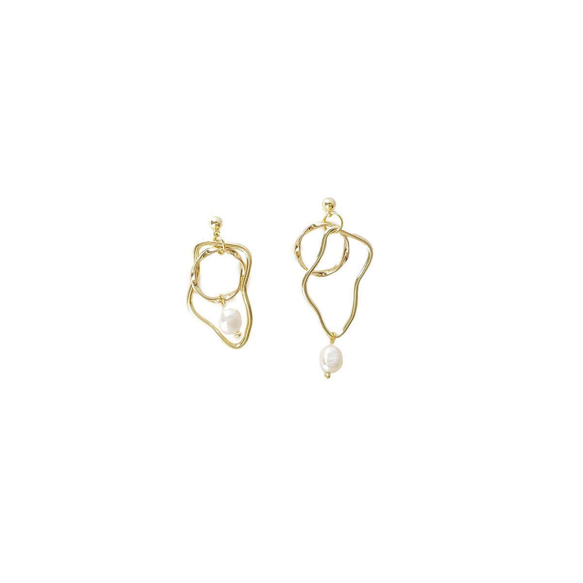 Vintage Baroque Style Imitation Pearl Earrings Women Elegant Fashion Jewelry