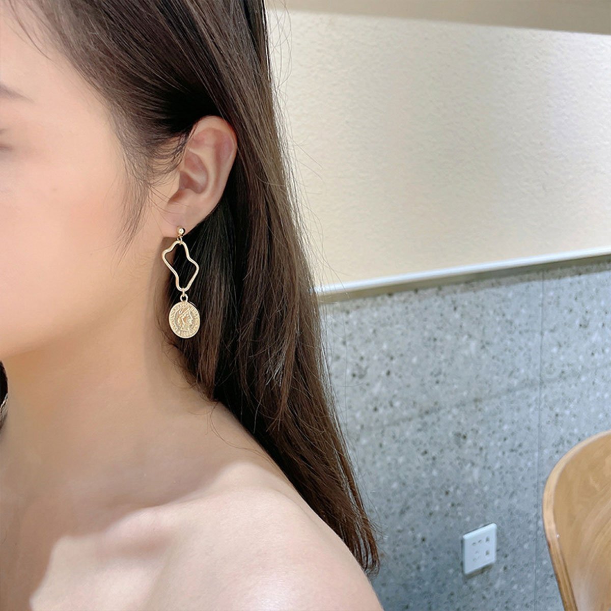 复古巴洛克风格仿珍珠耳环女士优雅时尚珠宝