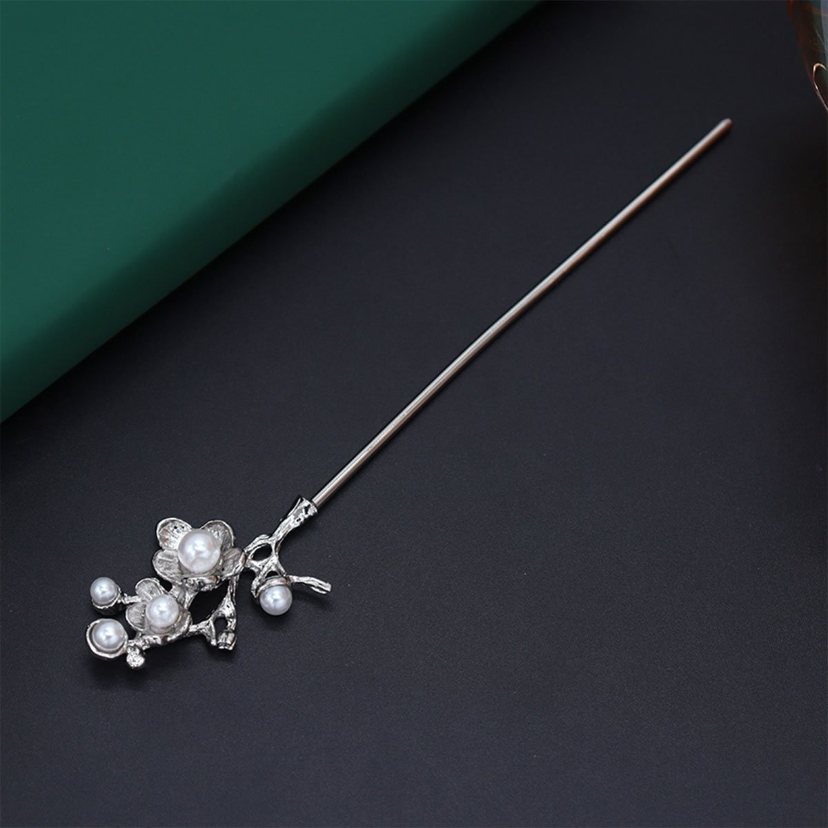 New Chinese Style Hanfu Headdress Imitation Pearl Plum Fringe Hairpin