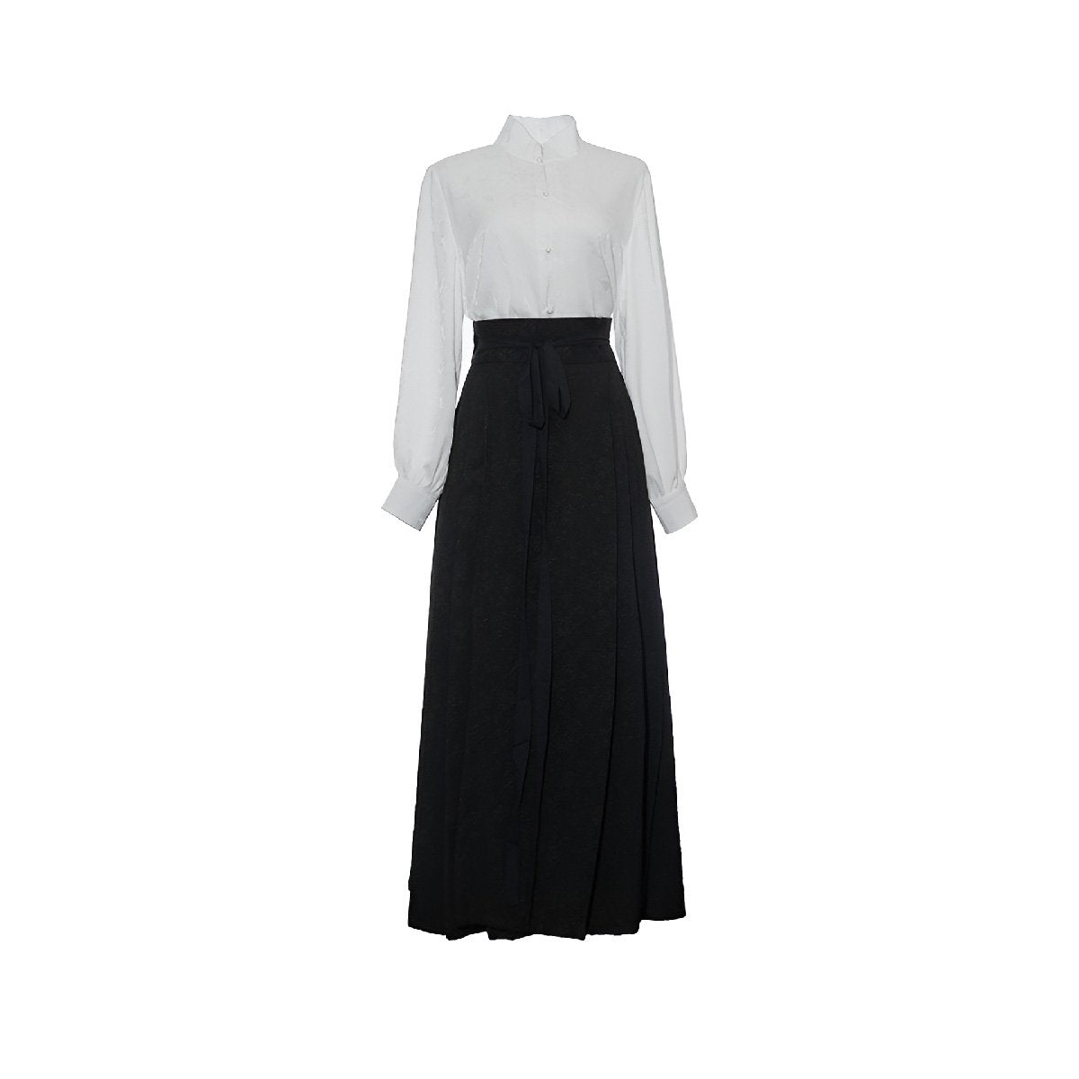 Women's Chinese Style Top and Skirt Two-Piece Set