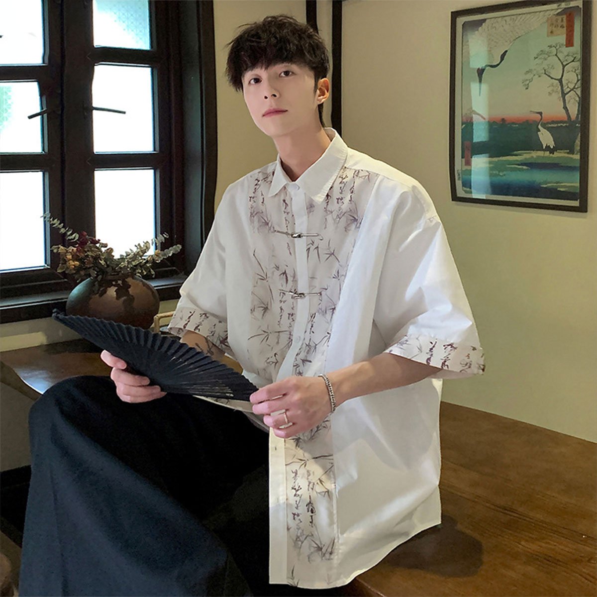 New Chinese Style Shirt Men's Summer Casual Shirt