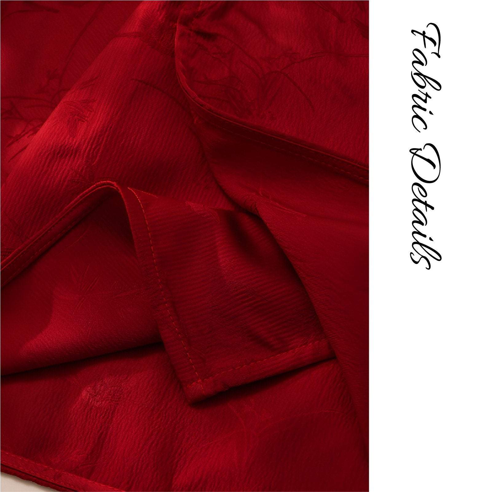 Red Blouse and White Skirt Modern Chinese Fashion Set for Wedding