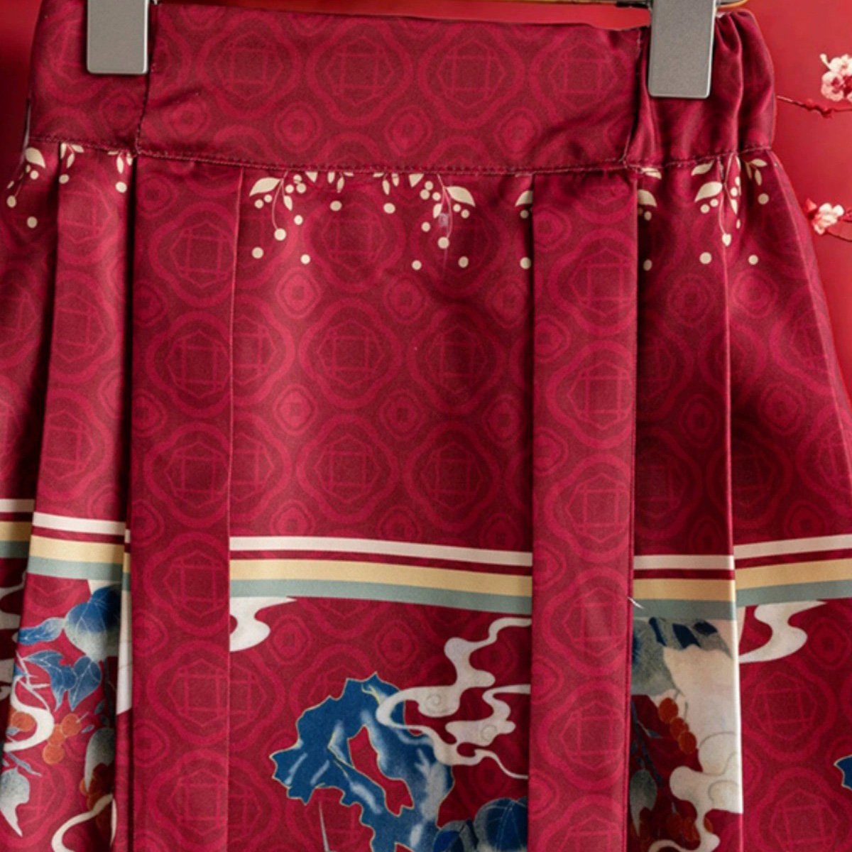 Girls Tops & Skirt Two Piece Hanfu New Year Outfit