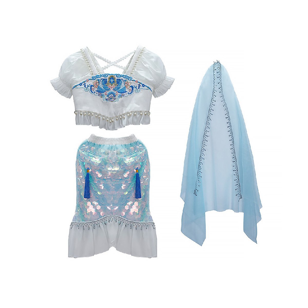 Summer Princess Hanfu Dress for Girls Cute Toddler Chinese Traditional Outfit