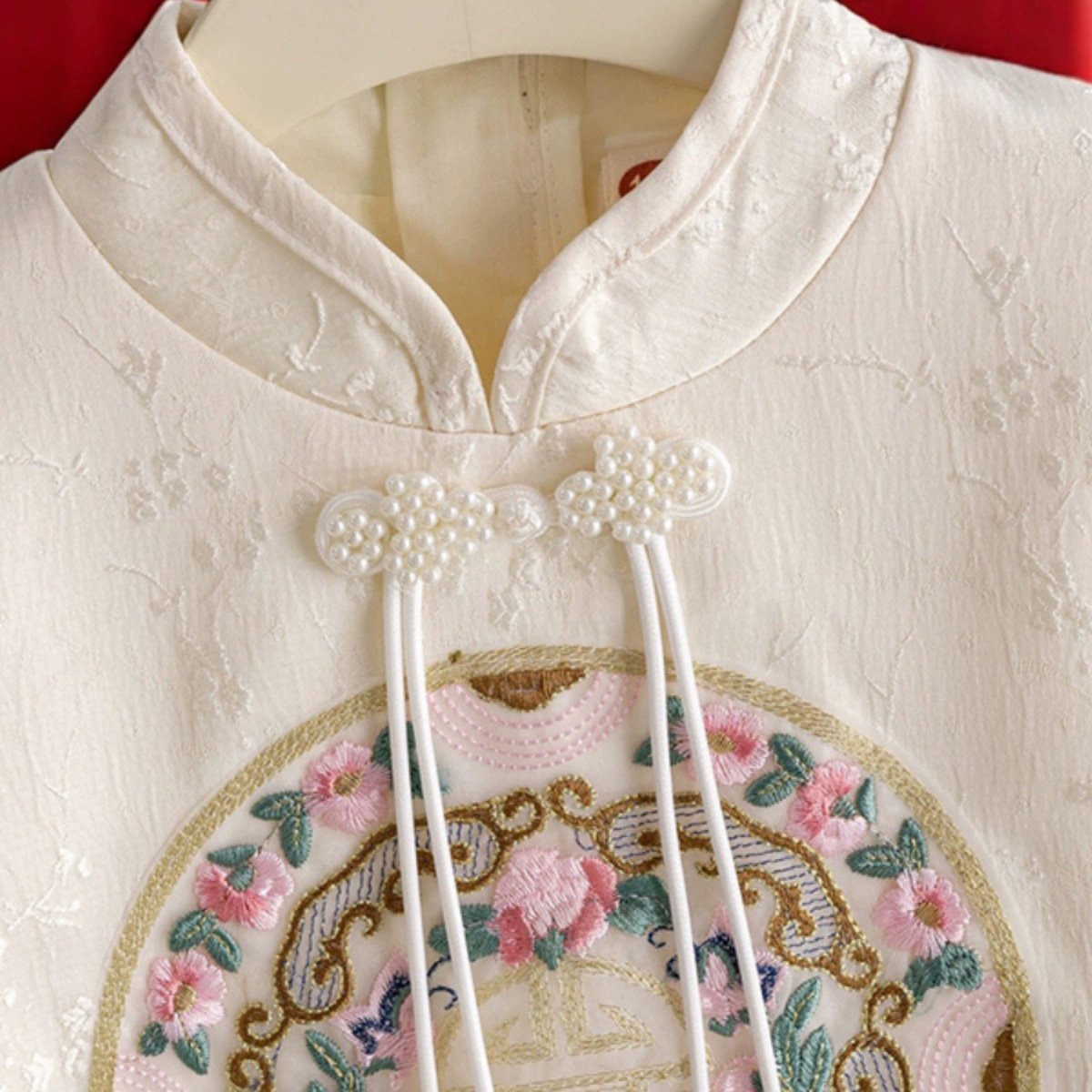 Girls Tops & Skirt Two Piece Hanfu New Year Outfit