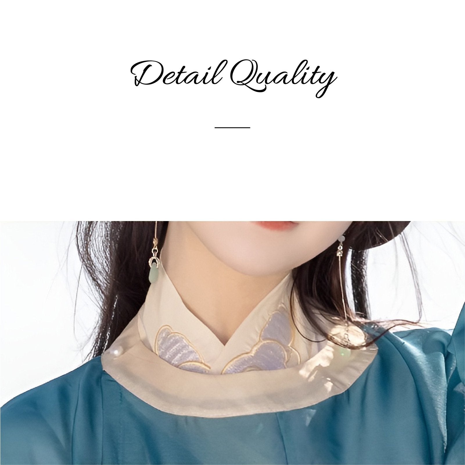 ‘Azure Mountain Whisper’Ming Style Chinese Hanfu
