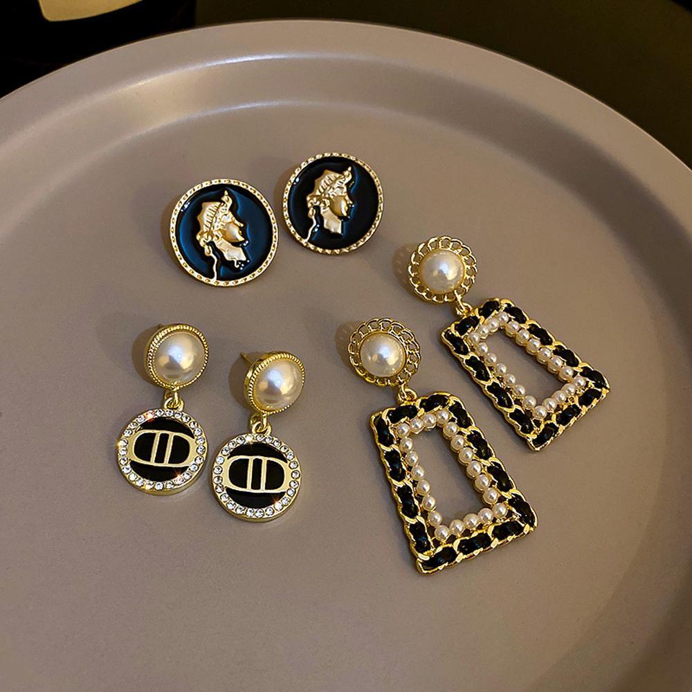 Gorgeous Vintage Black White Earrings Various Styles Women Jewelry Best Gift