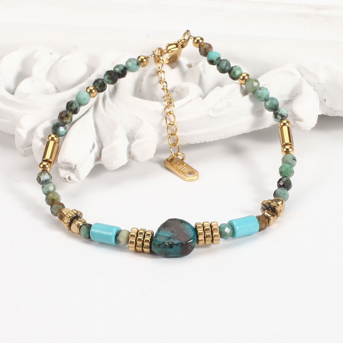 Bohemian Vintage Turquoise Bracelet Women Fashion Jewelry Beaded Gift