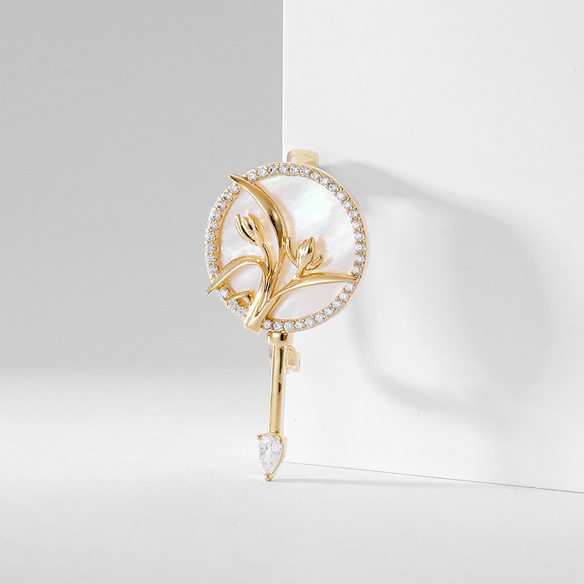 Gold and Silver Brooch