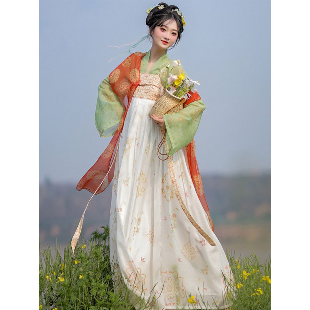 唐装齐地长裙儒雅新款汉服女装夏季