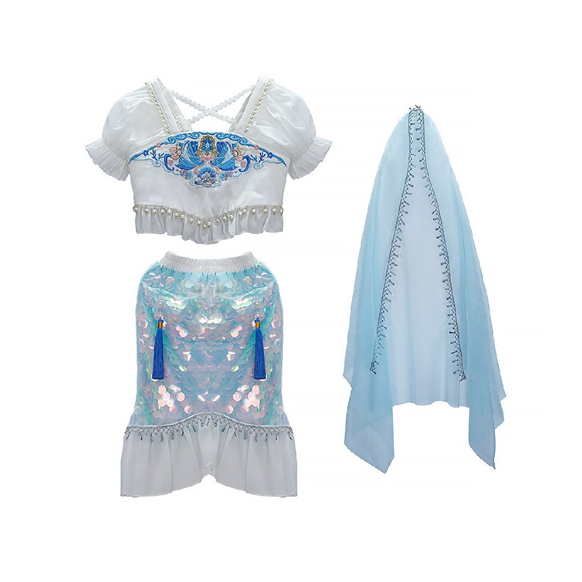 Summer Princess Hanfu Dress for Girls Cute Toddler Chinese Traditional Outfit