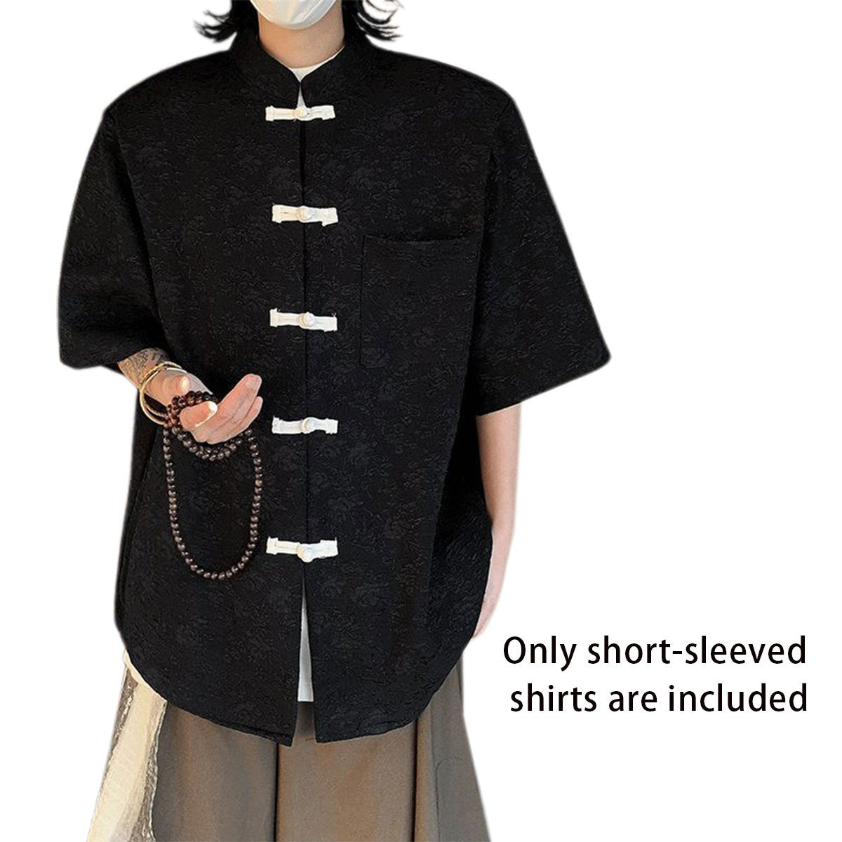 Men's Summer New Chinese Style National Style Short Sleeve Shirt