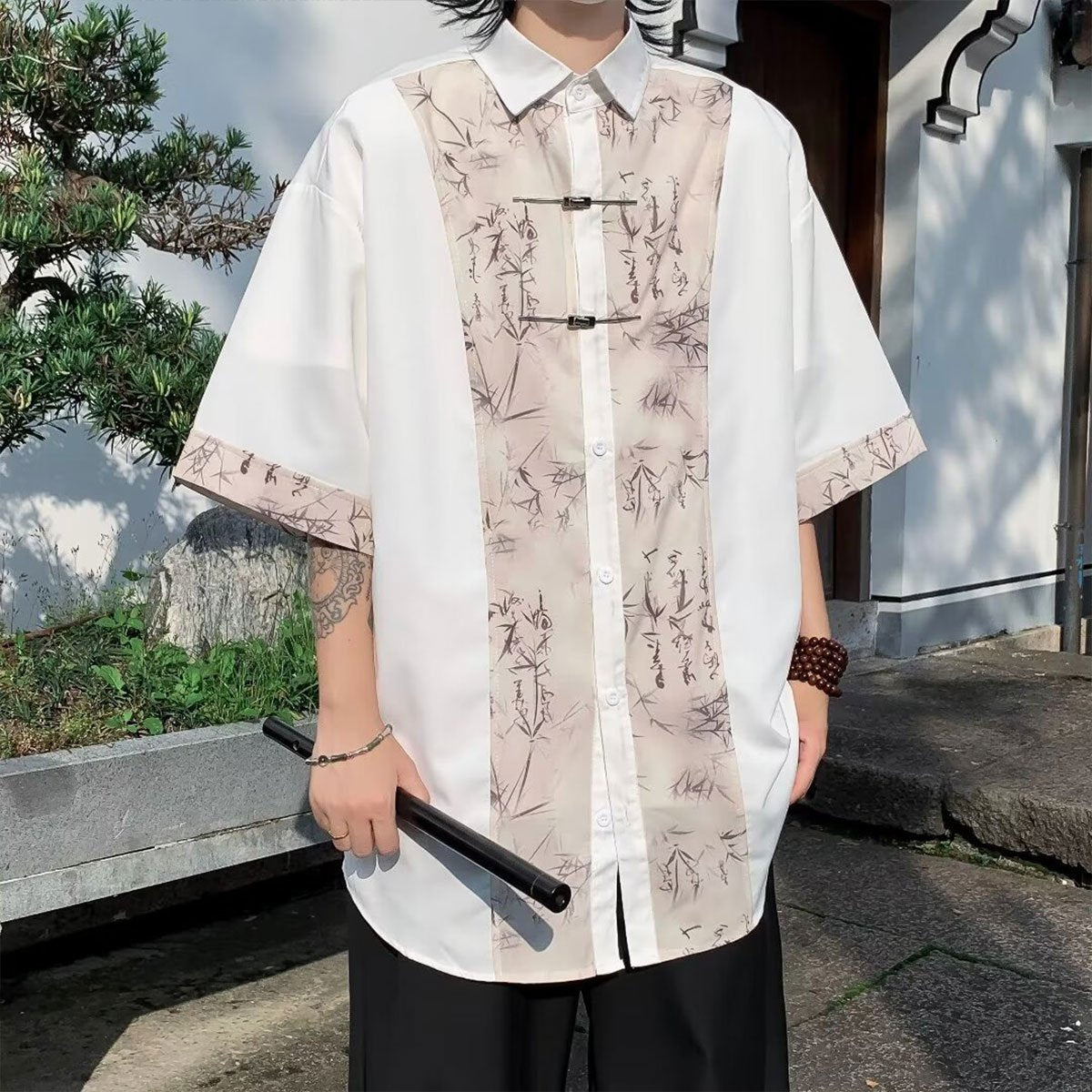 New Chinese Style Shirt Men's Summer Casual Shirt