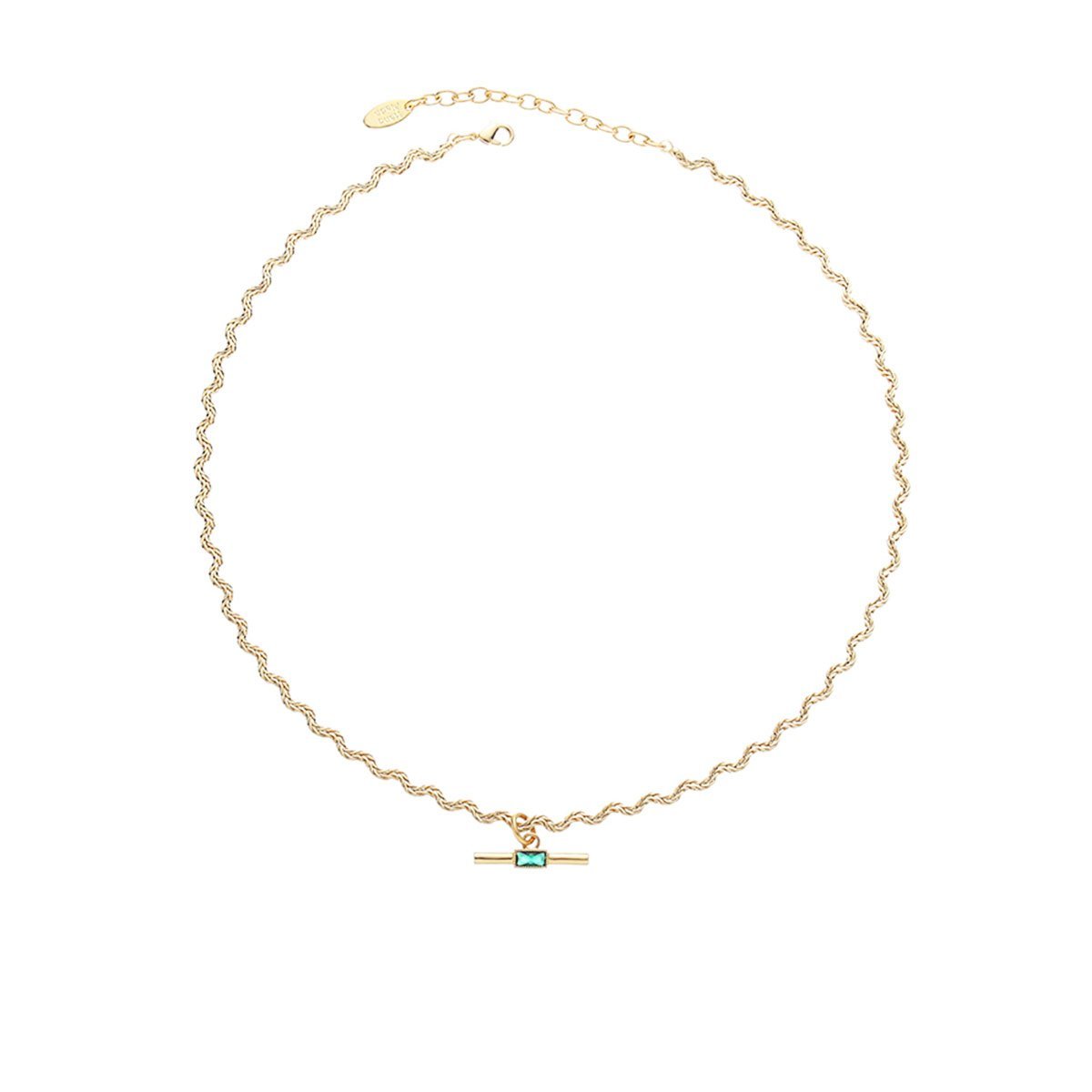 Vintage Retro Style Curved Chain Necklace for Women Fashion Jewelry Accessory