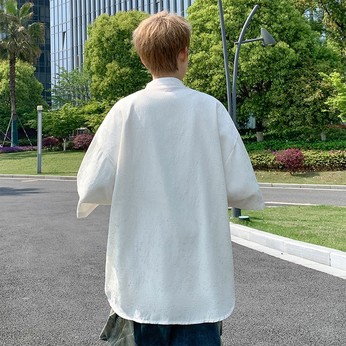 Men's Summer New Chinese Style National Style Short Sleeve Shirt