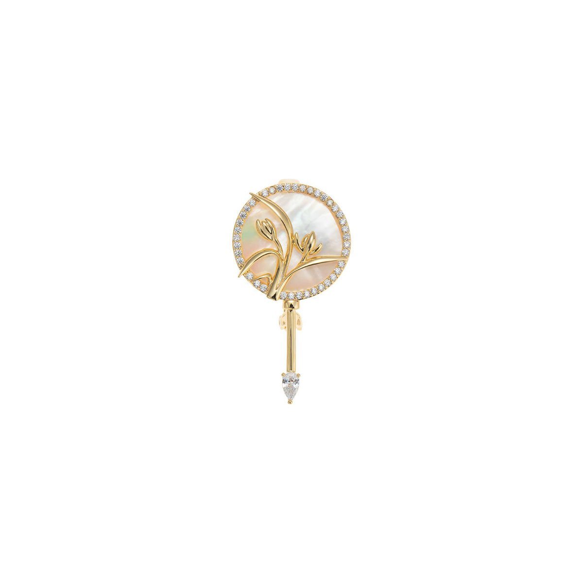 Gold and Silver Brooch
