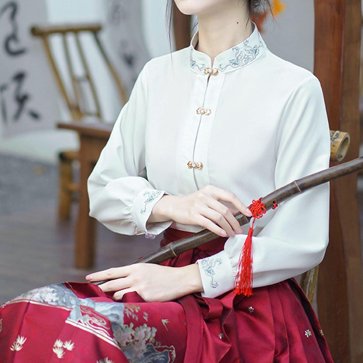 New Chinese Style Spring Women's Shirt