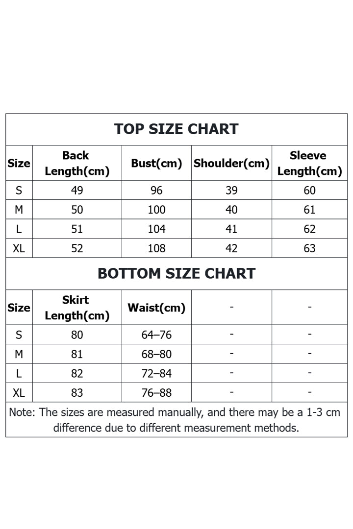 Embellished Frog-Button Top & Jacquard Skirt Set | New Chinese