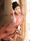 Elegant Floral Embroidered Cheongsam Dress