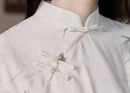 Summer New Chinese Style Slim Fit Qipao | Fresh Bamboo Print Long Dress