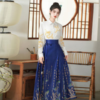 中国马面裙女长款汉服传统半身裙