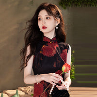 Elegant Floral Embroidered Qipao Dress – Traditional Chinese Cheongsam for Special Occasions