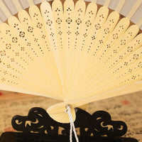 Floral Hand Fan with Peach Blossom Design – Traditional Hand Fan, Ideal for Hanfu