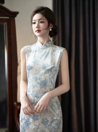 Beige Qipao Dress | Elegant Banquet & Formal Cheongsam