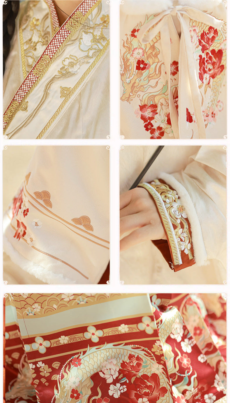 秋季明式马面裙汉服新年服装