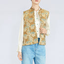 Silk Vest with Playful Animal Print – Luxury Traditional Chinese Design