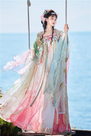 Tang-Style Qi Xiong Ruqun Hanfu | Heavy Embroidery Wide-Sleeve Robe