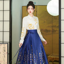 中国马面裙女长款汉服传统半身裙