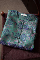 Silk Vest with Traditional Chinese Floral Patterns – Elegant Silk Brocade Waistcoat