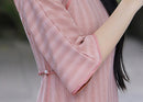Autumn Full-Button Qipao | Side Frog Button Vintage Slim Cheongsam