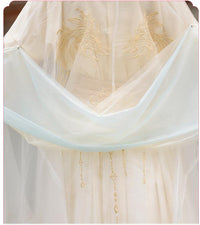 Elegant Flowing Hanfu Dress – Traditional Chinese Style with Embroidered Details