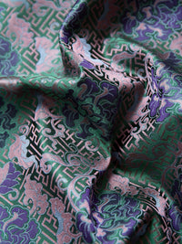 Silk Vest with Traditional Chinese Floral Patterns – Elegant Silk Brocade Waistcoat