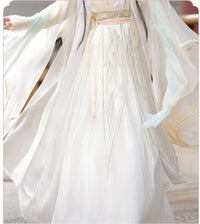 Elegant Flowing Hanfu Dress – Traditional Chinese Style with Embroidered Details