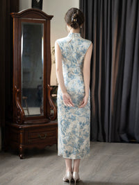 Beige Qipao Dress | Elegant Banquet & Formal Cheongsam
