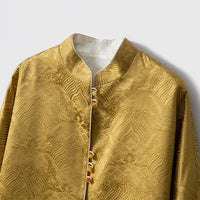 Silk Top with Floral Embroidery, Elegant Chinese Style