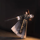 Traditional Black Hanfu for Men – Martial Arts Inspired Robe with Sword Belt