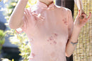 Summer Slim Cheongsam Dress | Elegant Long Jacquard Qipao for Women
