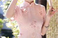 Summer Slim Cheongsam Dress | Elegant Long Jacquard Qipao for Women