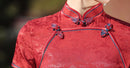 Spring Vintage Jacquard Qipao | Chinese Slim Elegant Short Sleeve Dress
