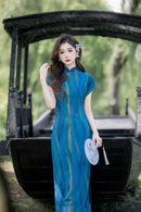 优雅中国风女式花卉旗袍